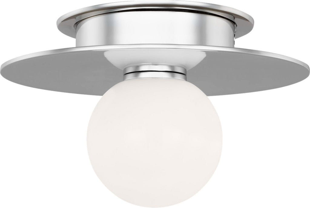 Nodes Small Flush Mount | Polished Nickel