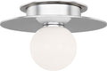Nodes Small Flush Mount | Polished Nickel