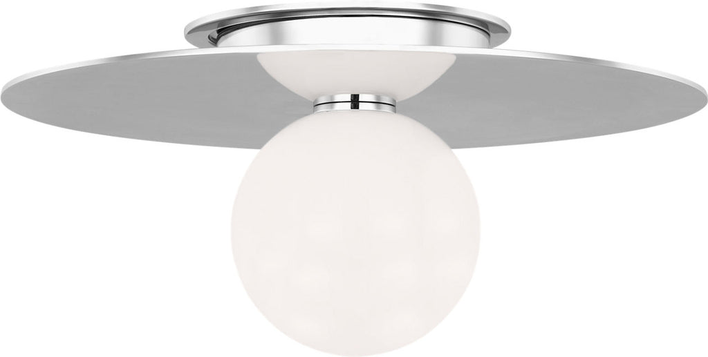 Nodes Medium Flush Mount | Polished Nickel