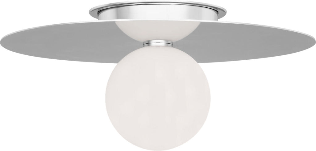 Nodes Large Flush Mount | Polished Nickel