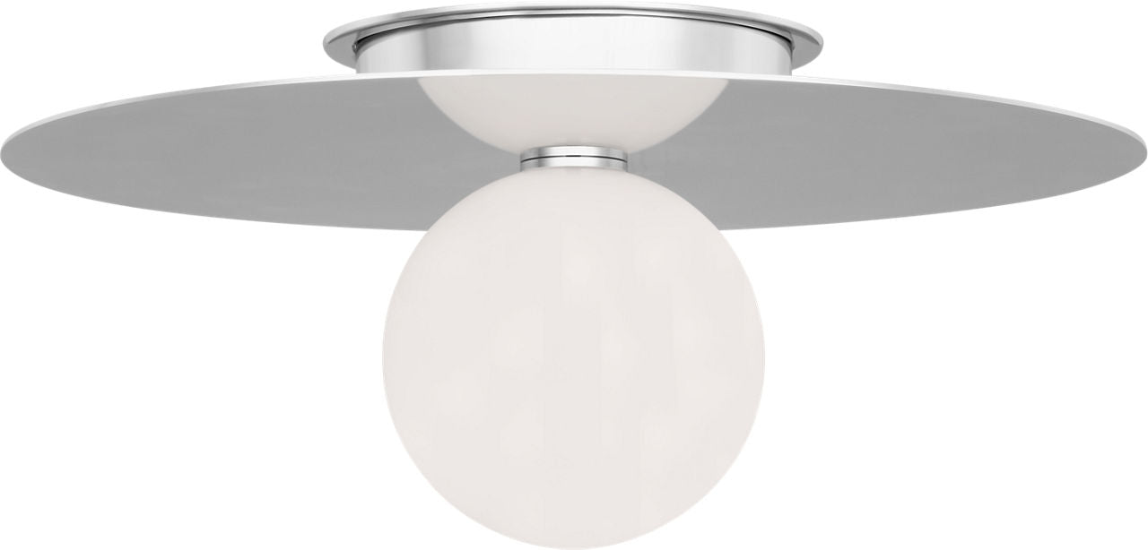 Nodes Large Flush Mount | Polished Nickel