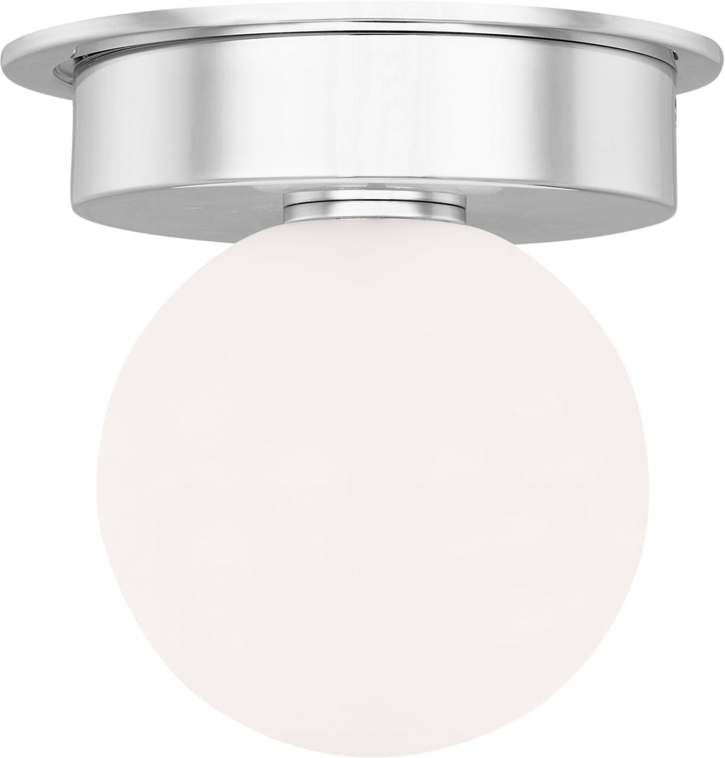 Nodes Medium Flush Mount | Polished Nickel