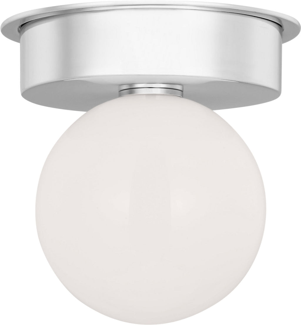 Nodes Large Flush Mount | Polished Nickel