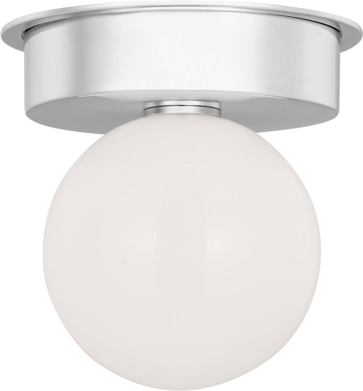 Nodes Large Flush Mount | Polished Nickel
