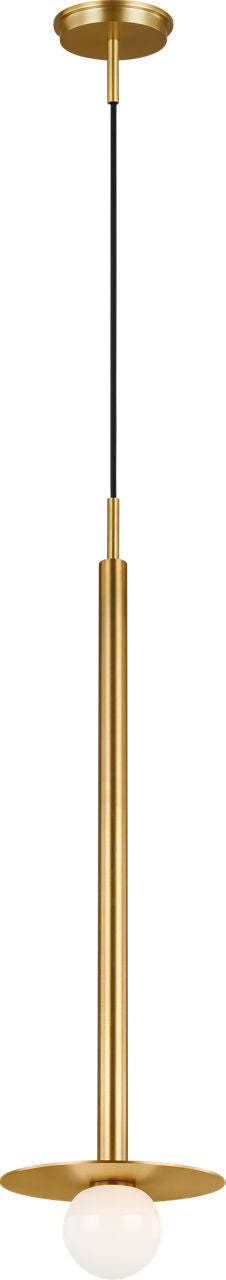 Nodes Tall Pendant | Burnished Brass