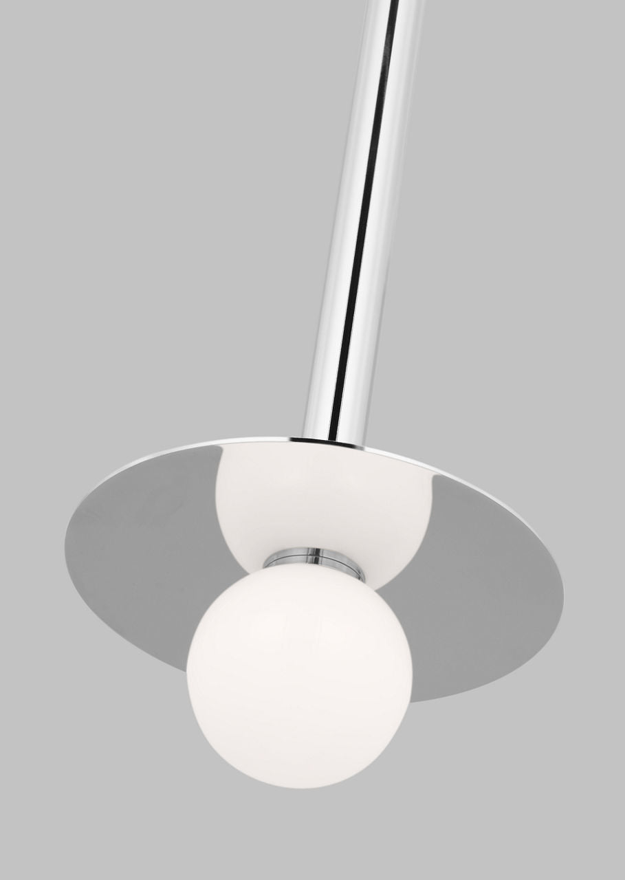 Nodes Short Pendant | Polished Nickel