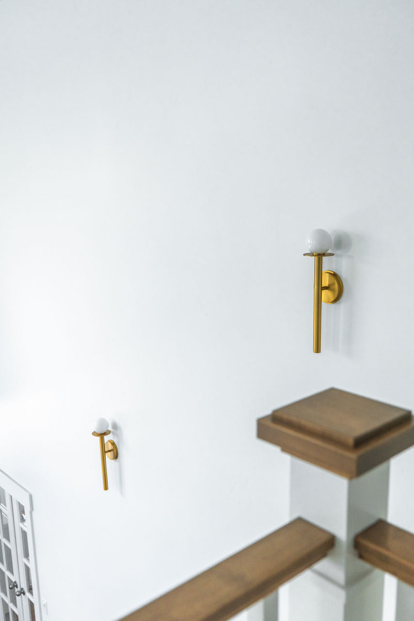 Nodes Sconce | Burnished Brass