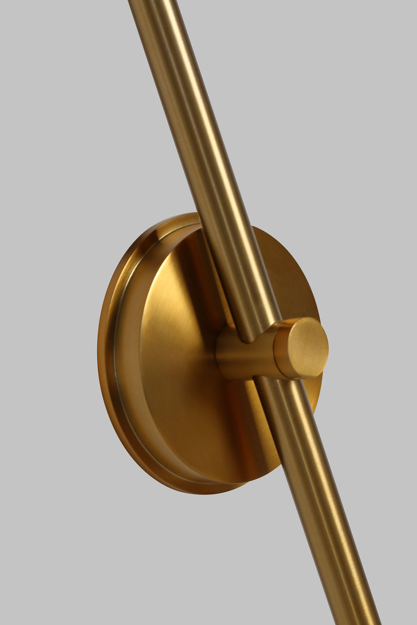Nodes Large Pivot Sconce Burnished Brass