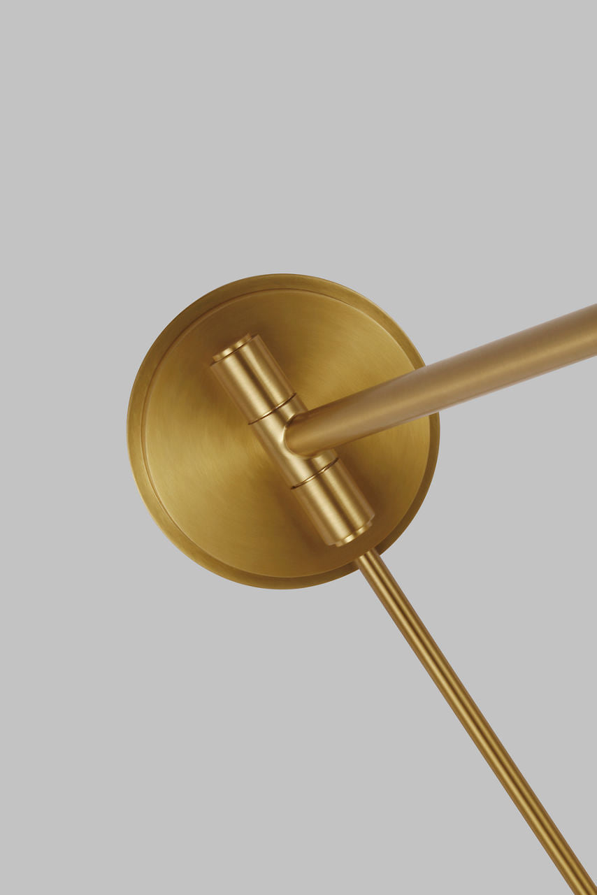 Nodes Pivot Sconce Burnished Brass