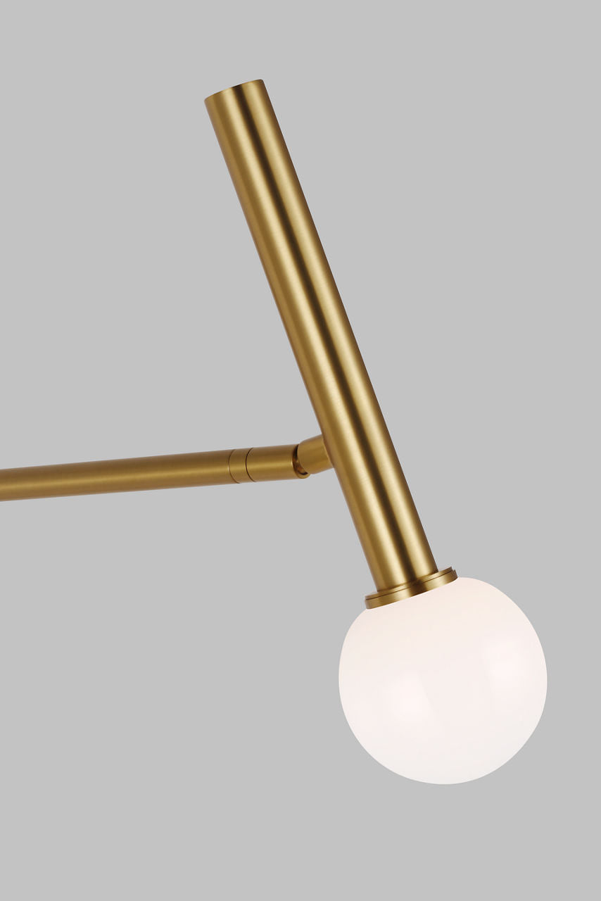 Nodes Pivot Sconce Burnished Brass