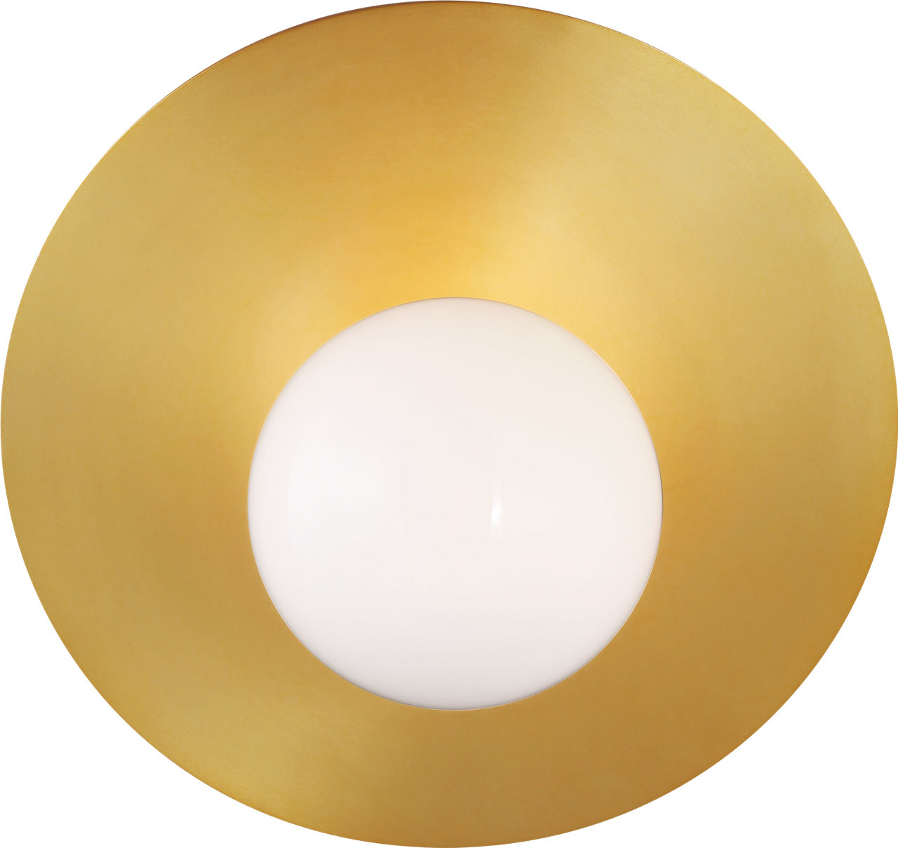 Nodes Large Angled Sconce | Burnished Brass