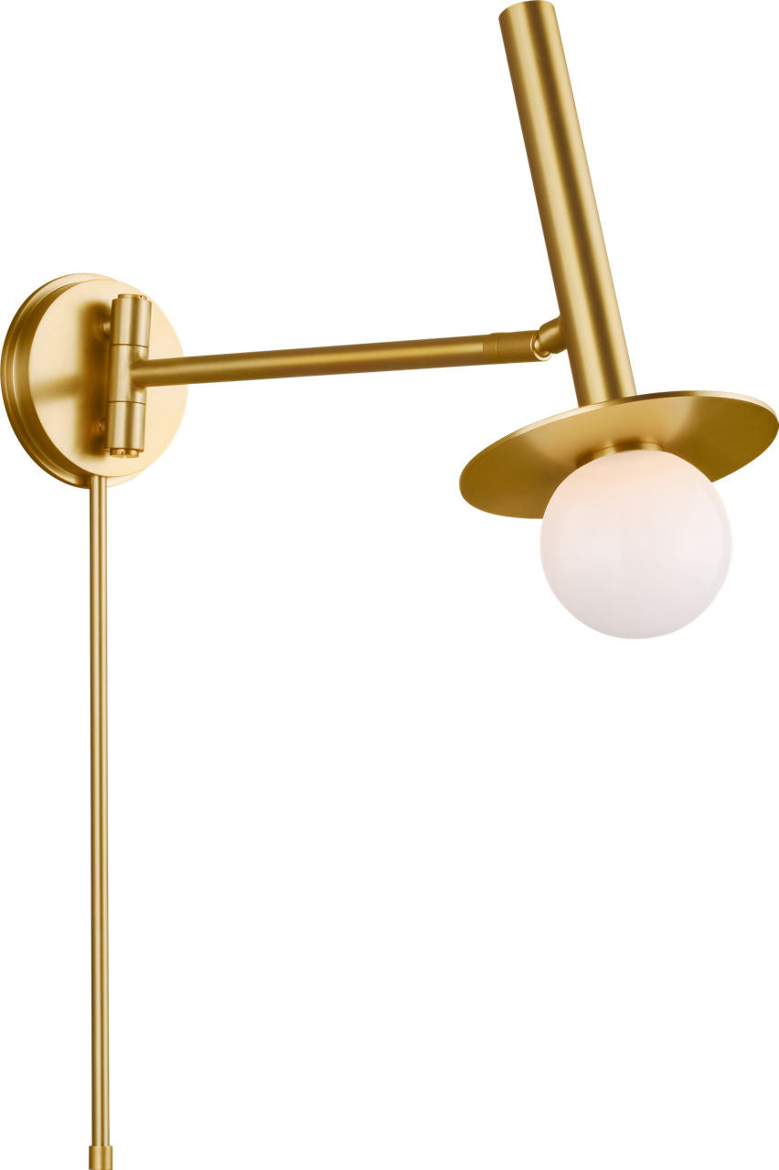 Nodes Pivot Sconce Burnished Brass