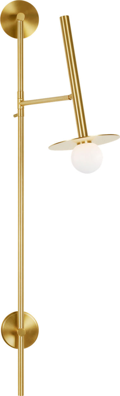 Nodes Large Pivot Sconce Burnished Brass