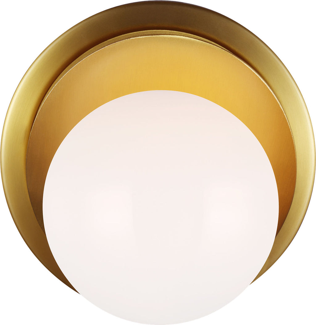 Nodes Large Angled Sconce | Burnished Brass
