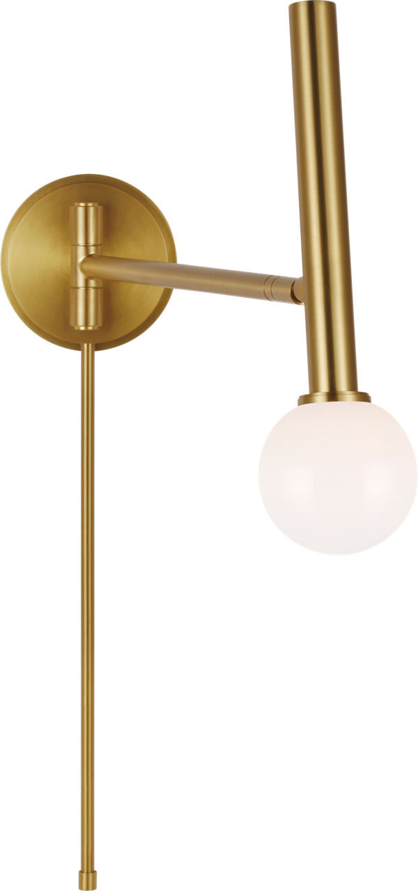 Nodes Pivot Sconce Burnished Brass