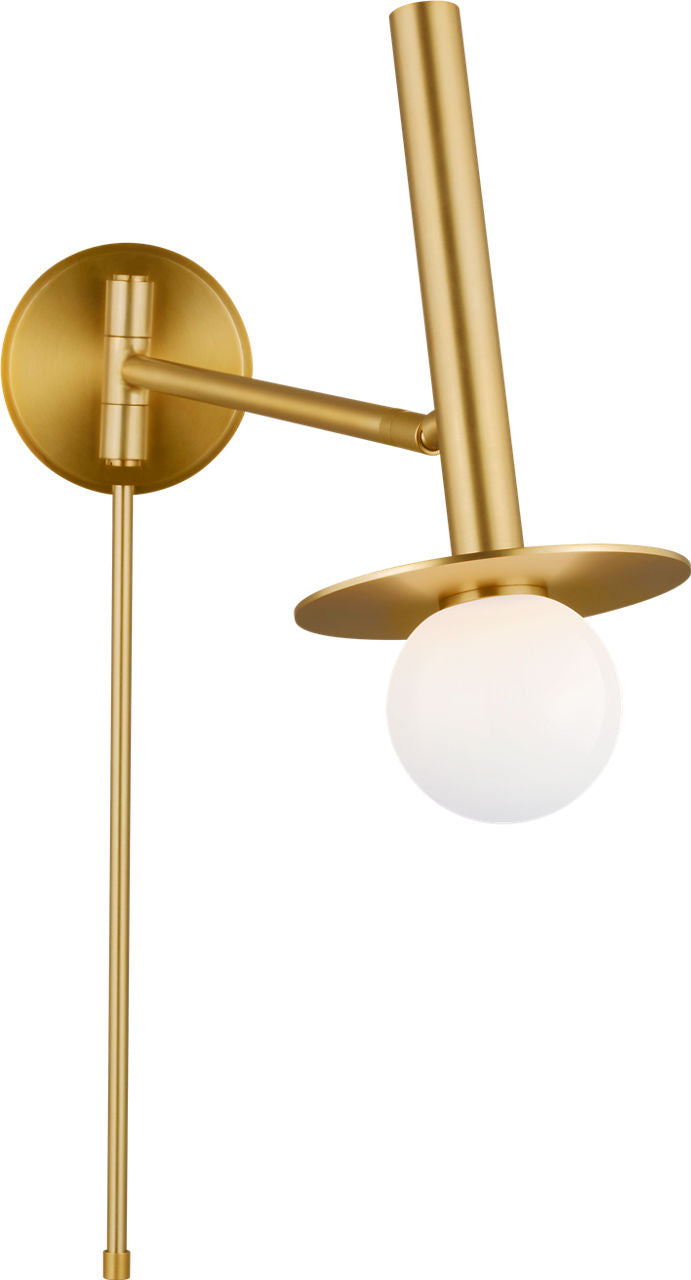 Nodes Pivot Sconce Burnished Brass