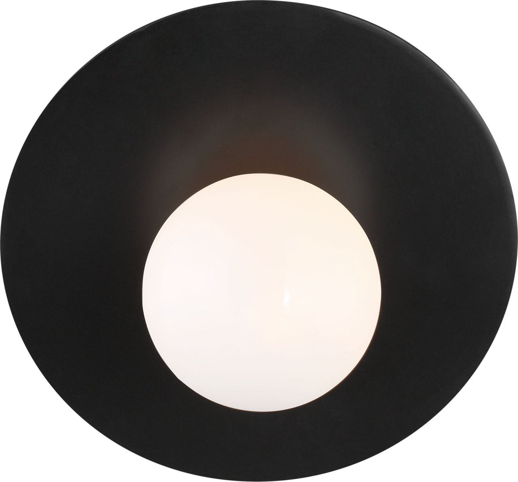 Nodes Large Angled Sconce | Midnight Black
