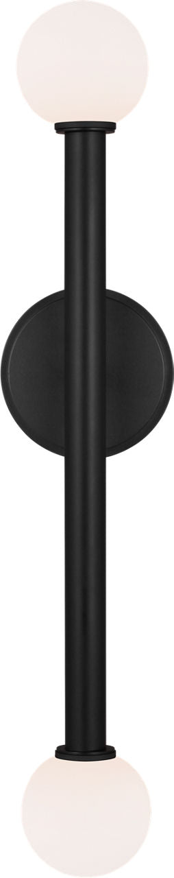 Nodes Double Sconce | Midnight Black