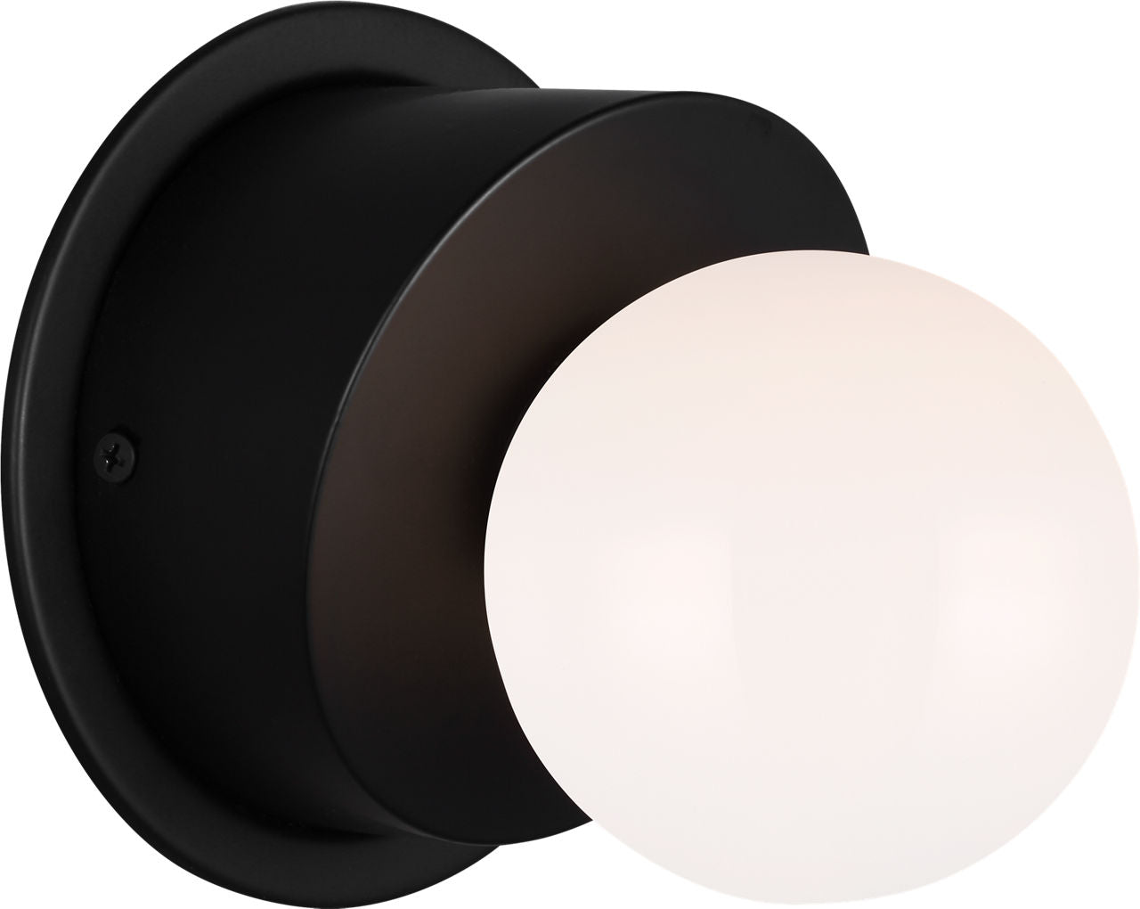 Nodes Large Angled Sconce | Midnight Black