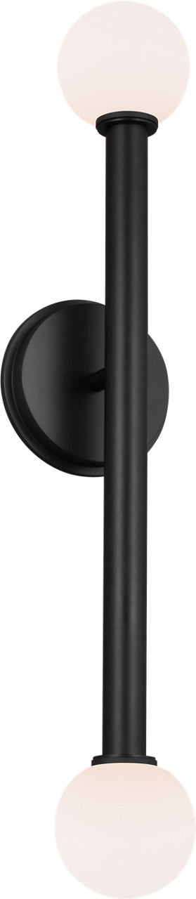Nodes Double Sconce | Midnight Black