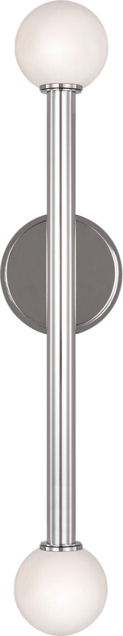 Nodes Double Sconce | Polished Nickel