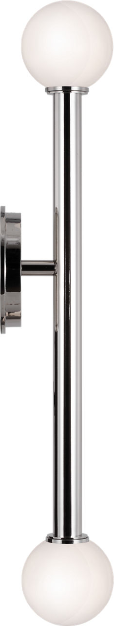 Nodes Double Sconce | Polished Nickel