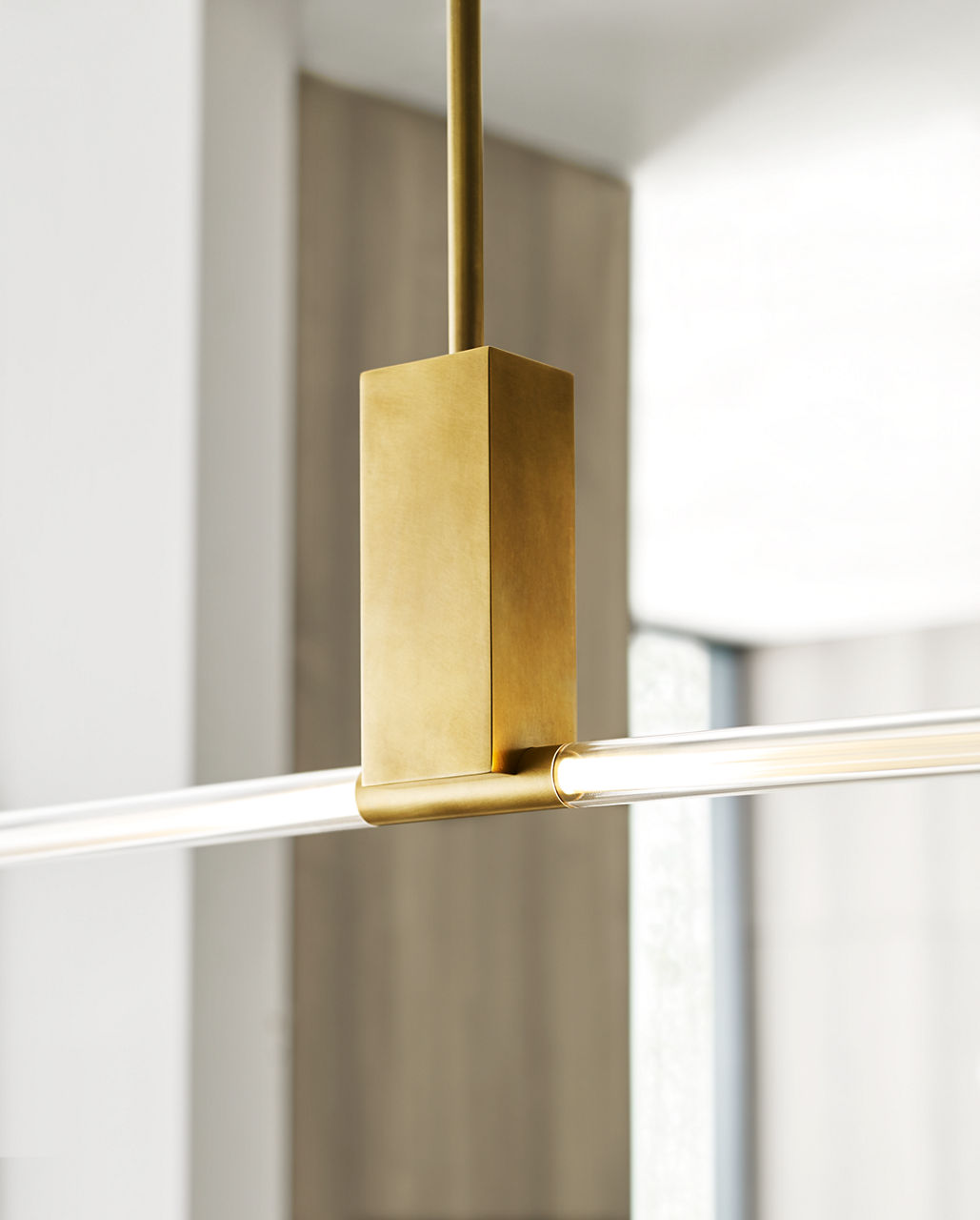 Phobos Large Linear Natural Brass LED 2700K 90 CRI 120-277V