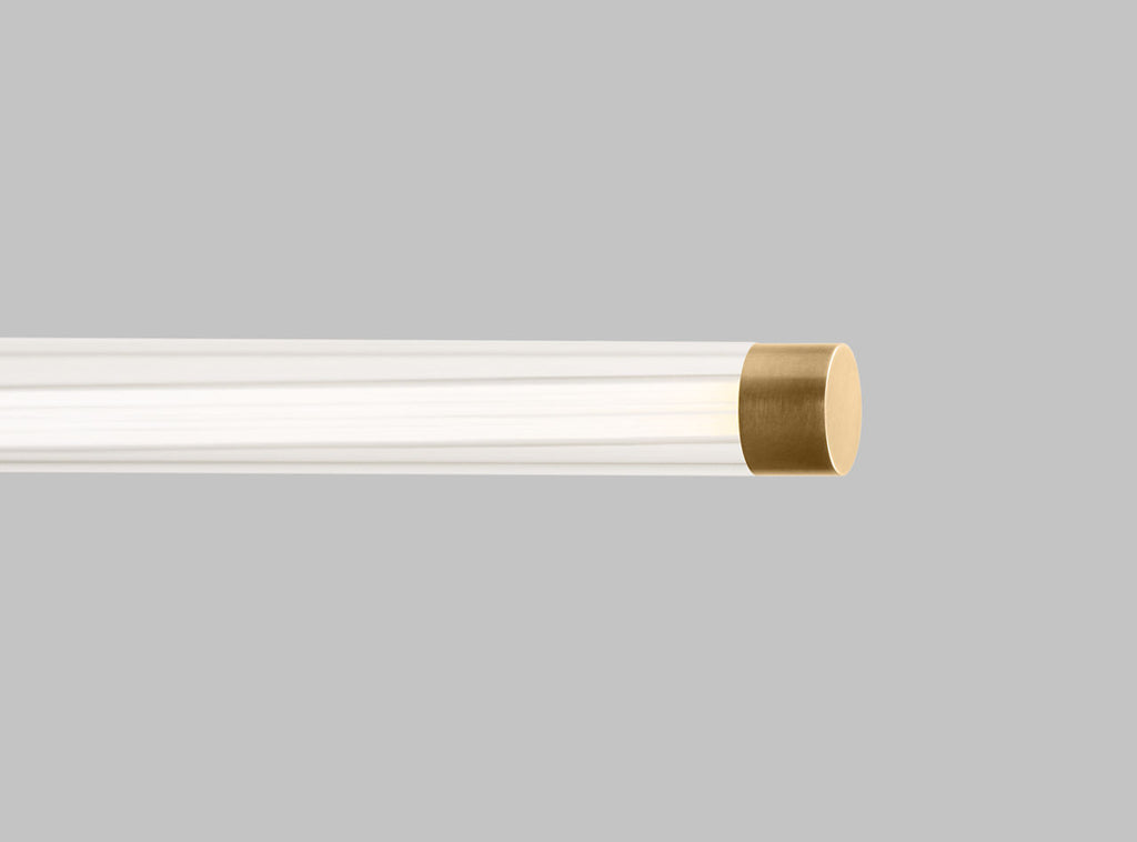 Phobos Large Linear Natural Brass LED 2700K 90 CRI 120-277V