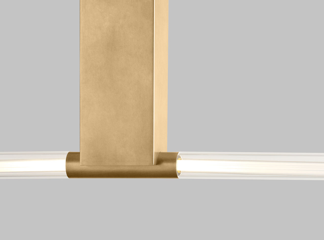 Phobos Large Linear Natural Brass LED 2700K 90 CRI 120-277V