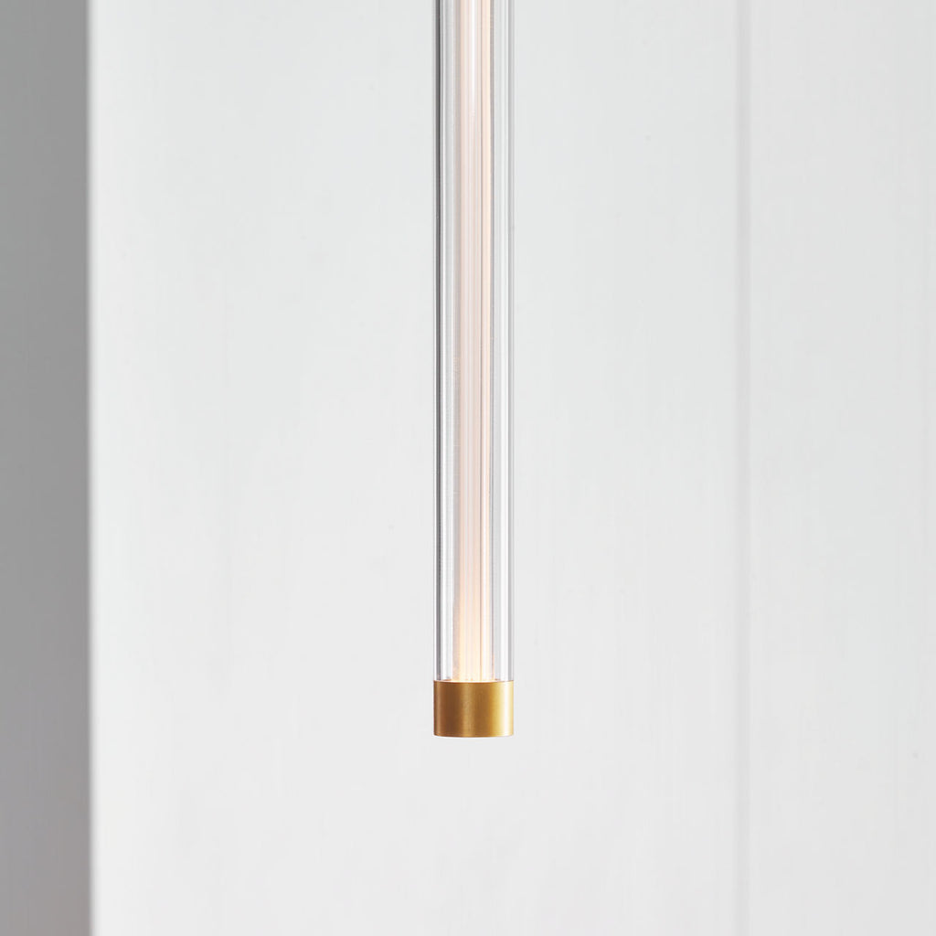 Phobos Small Pendant Natural Brass 2700K 90 CRI integrated led 90 cri 2700k 120v