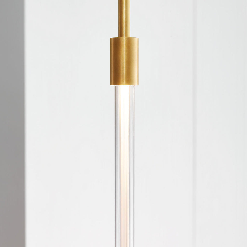 Phobos Small Pendant Natural Brass 2700K 90 CRI integrated led 90 cri 2700k 120v