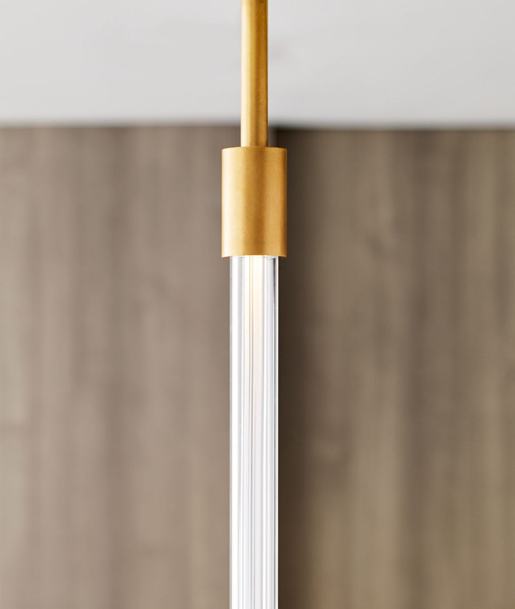 Phobos Small Pendant Natural Brass 2700K 90 CRI integrated led 90 cri 2700k 277v