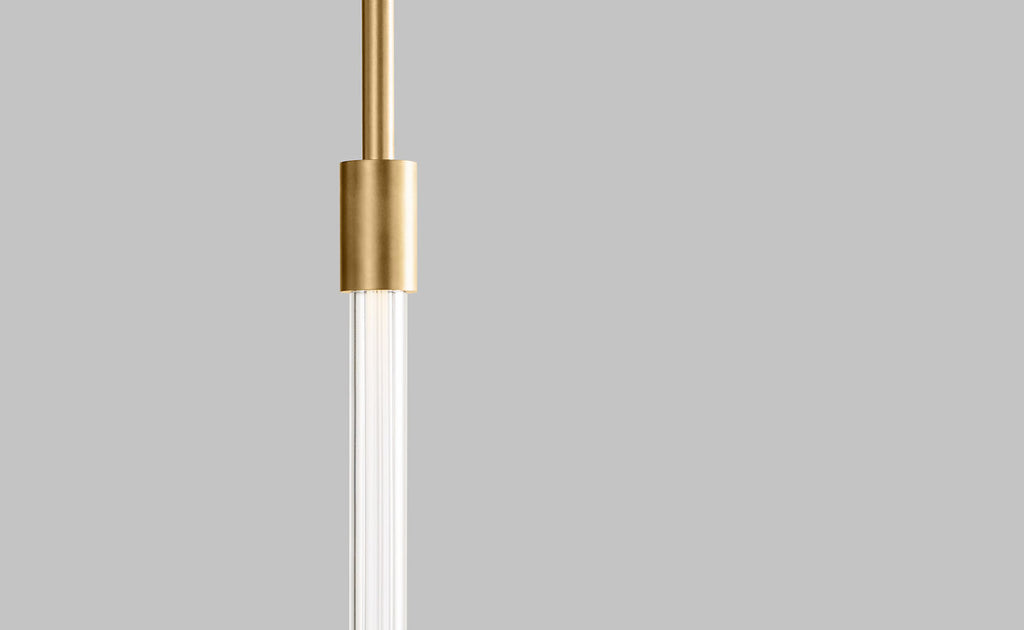 Phobos Small Pendant Natural Brass 2700K 90 CRI integrated led 90 cri 2700k 120v