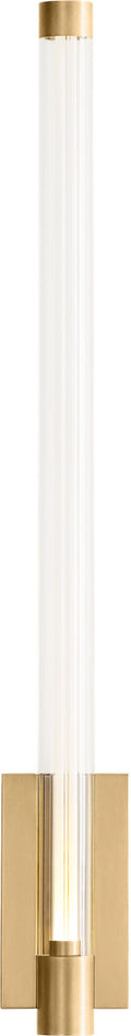 Phobos 1 Light Wall Sconce Natural Brass Integrated LED 2700K 90 CRI 277V