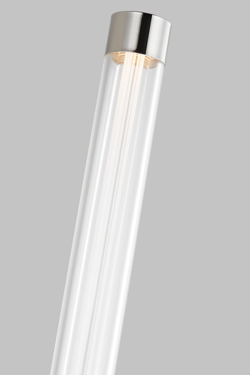 Phobos 1 Light Wall Sconce Polished Nickel Integrated LED 2700K 90 CRI 277V