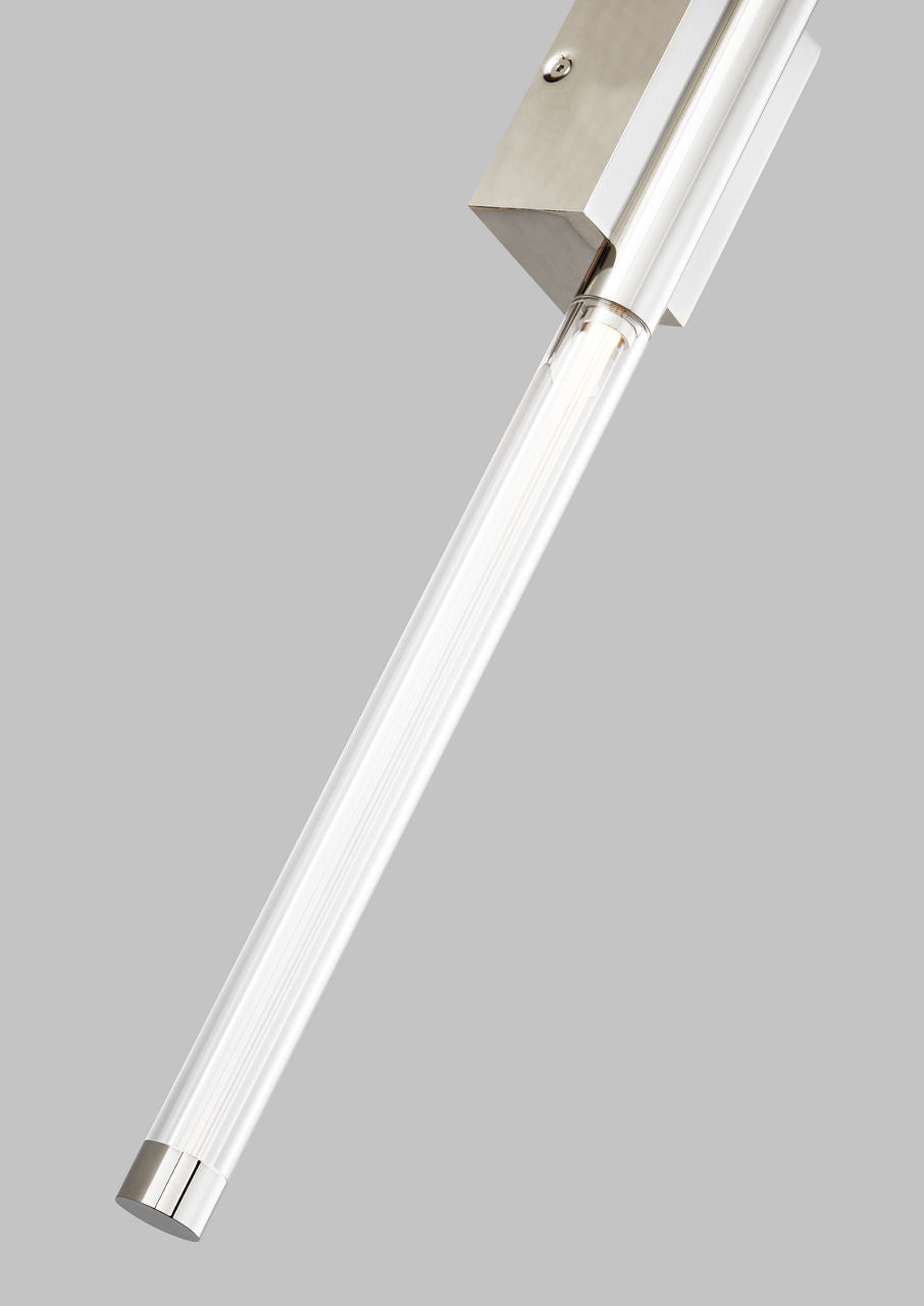 Phobos 2 Light Wall Sconce Polished Nickel LED 2700K 90 CRI 120-277V