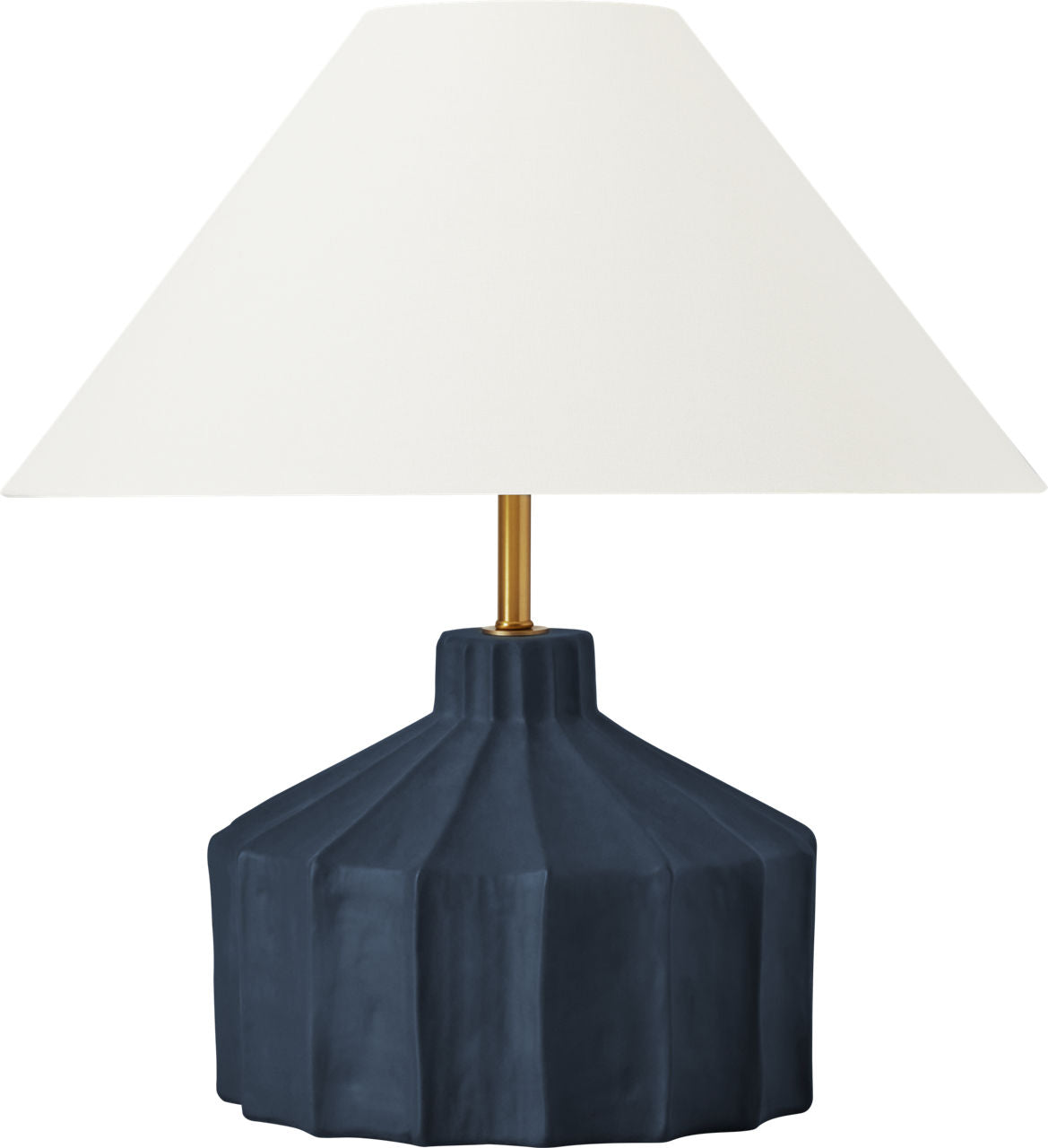Veneto Medium Table Lamp Matte Medium Blue Wash Bulbs Included