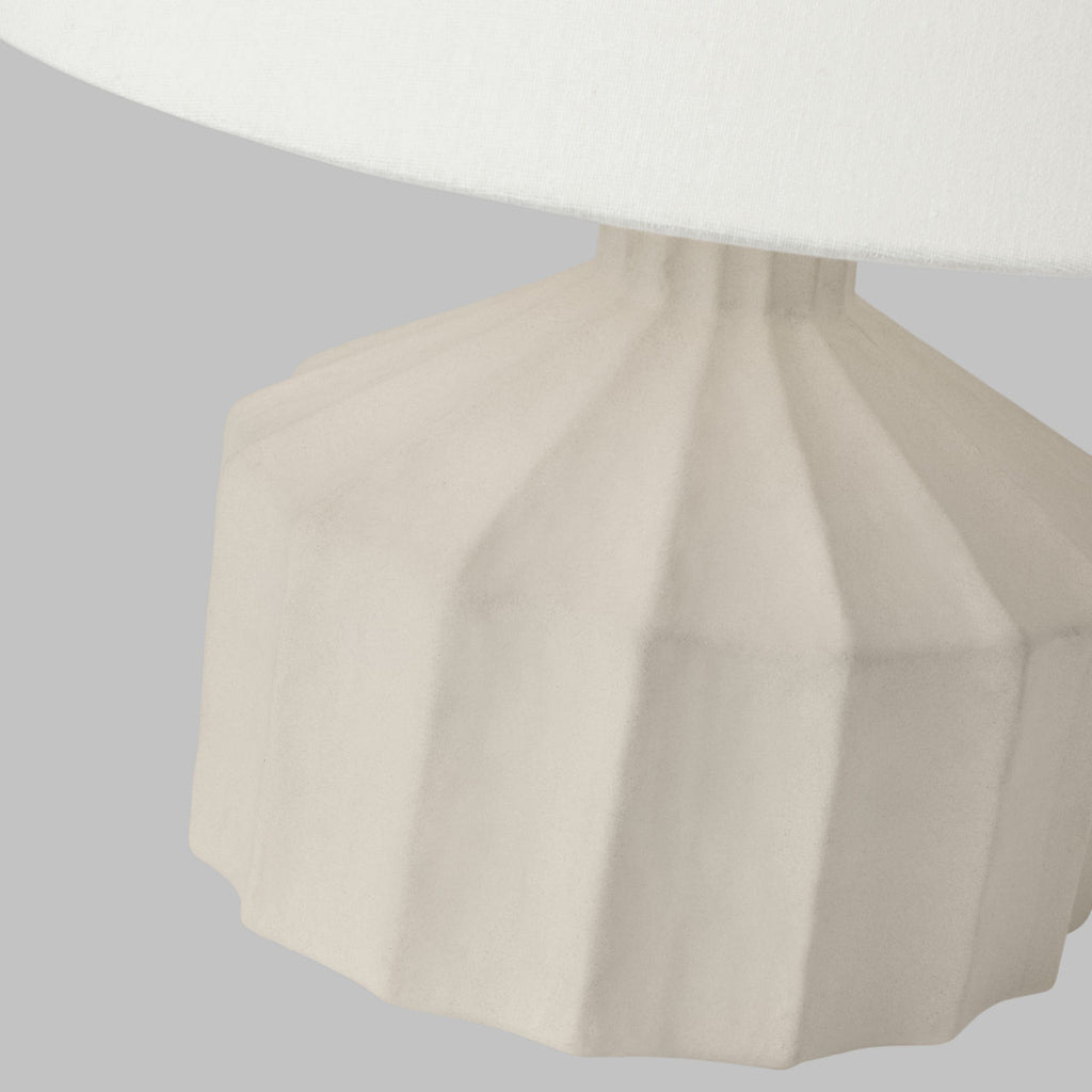 Veneto Small Table Lamp Matte Concrete Bulbs Included