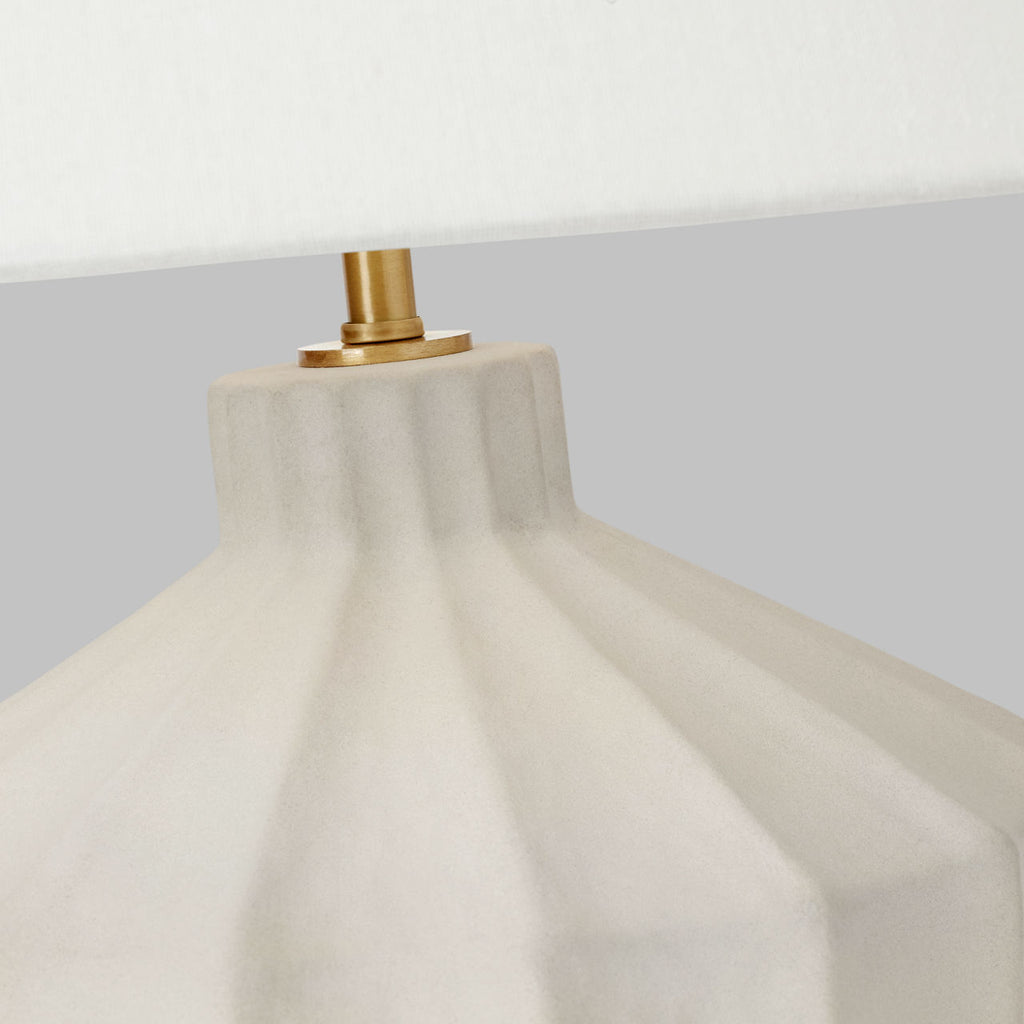 Veneto Small Table Lamp Matte Concrete Bulbs Included