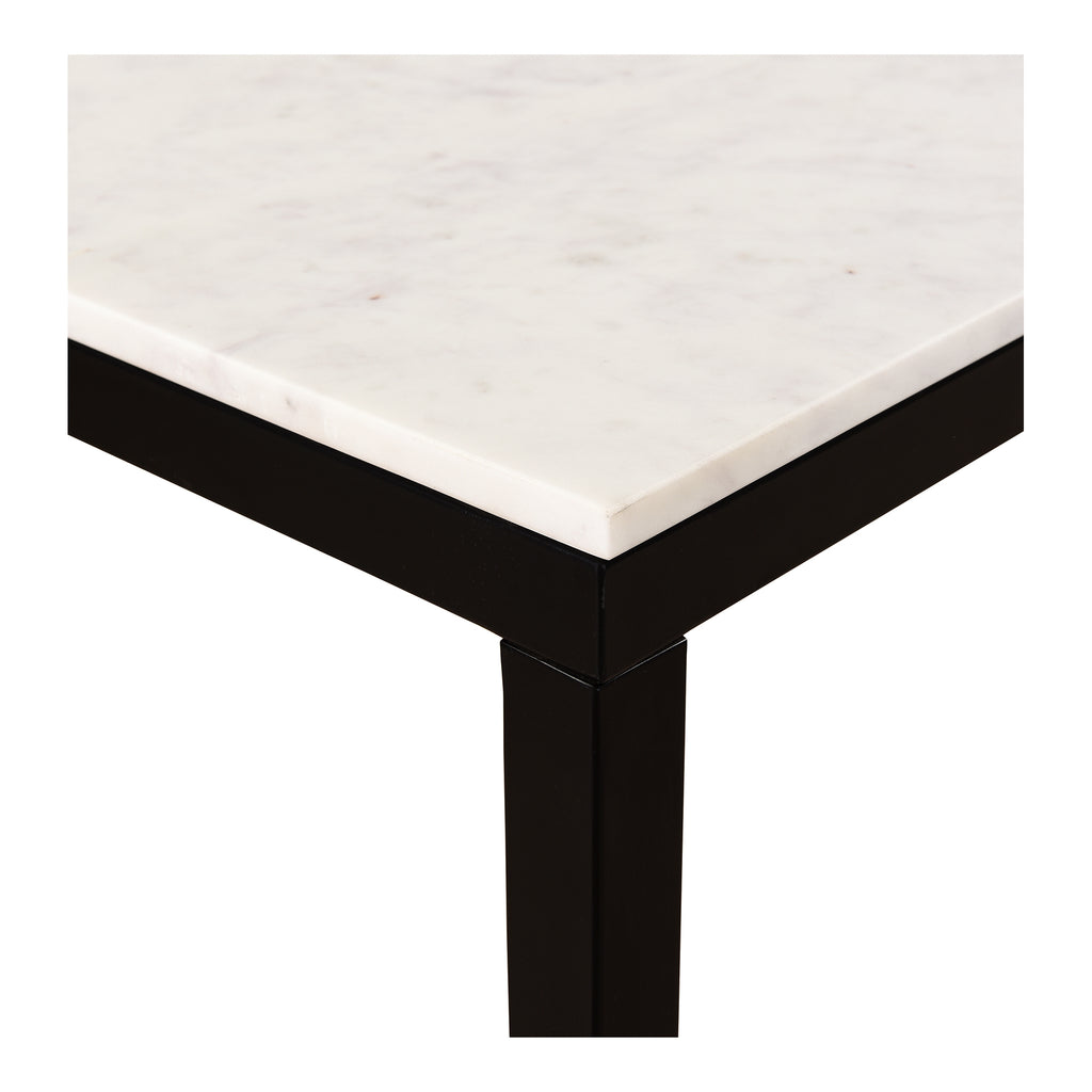 Parson Marble Small Dining Table White