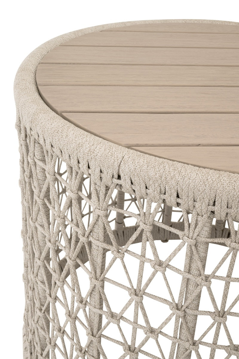 Knit Outdoor Round End Table