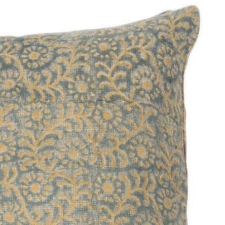 Kochin Teal Mustard Pillow