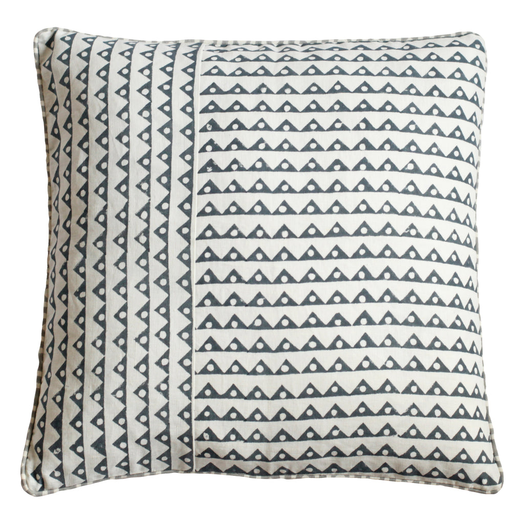 Koyota Teal on White Pillow
