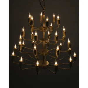 Montoro Chandelier | Antique Brass