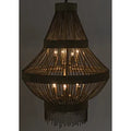 Domo Chandelier | Iron and Metal Beads with Brass Finish