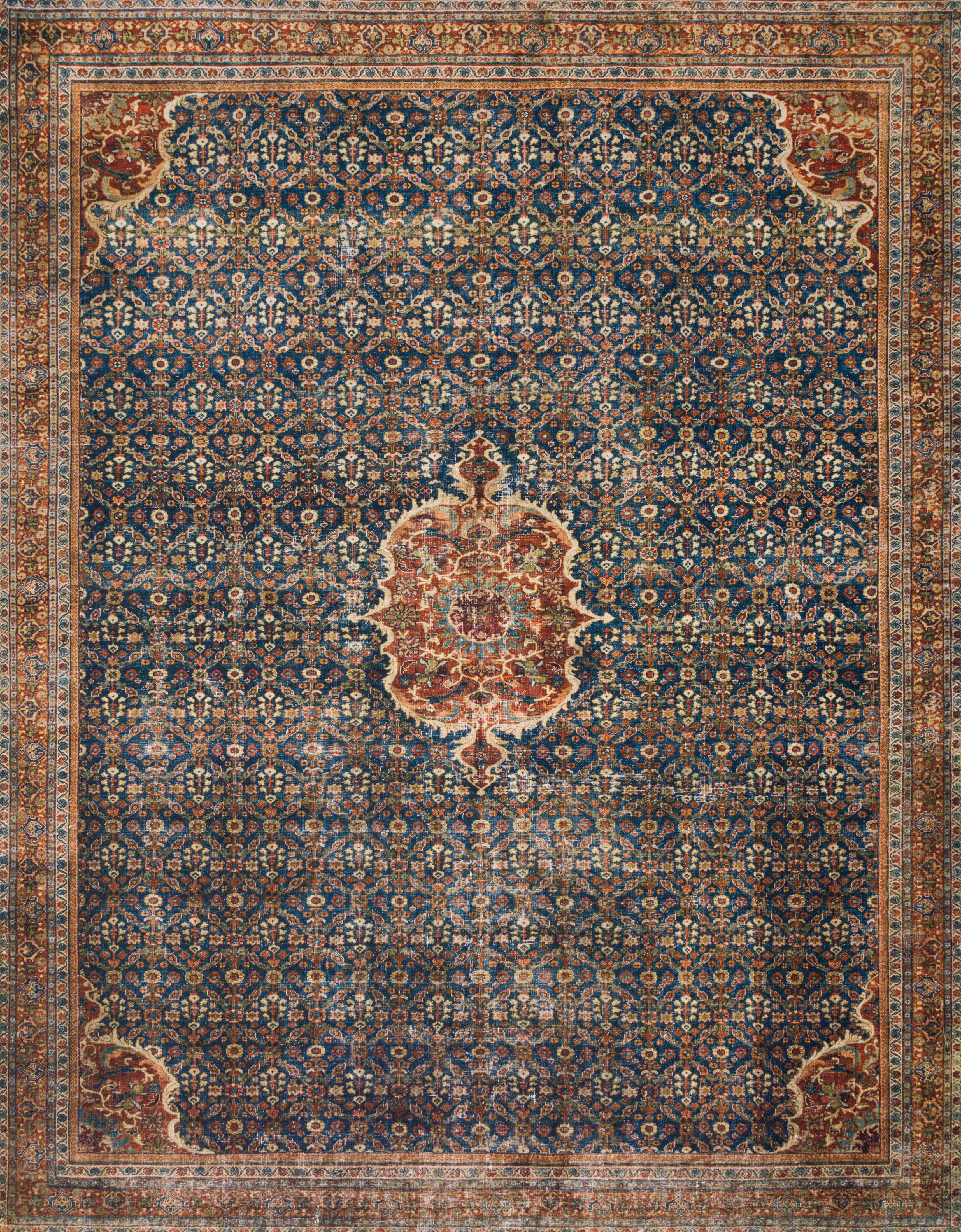 Loloi II | Layla Collection | Cobalt Blue / Spice | LAY-09