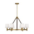 Grayson Large Chandelier Time Worn Brass
