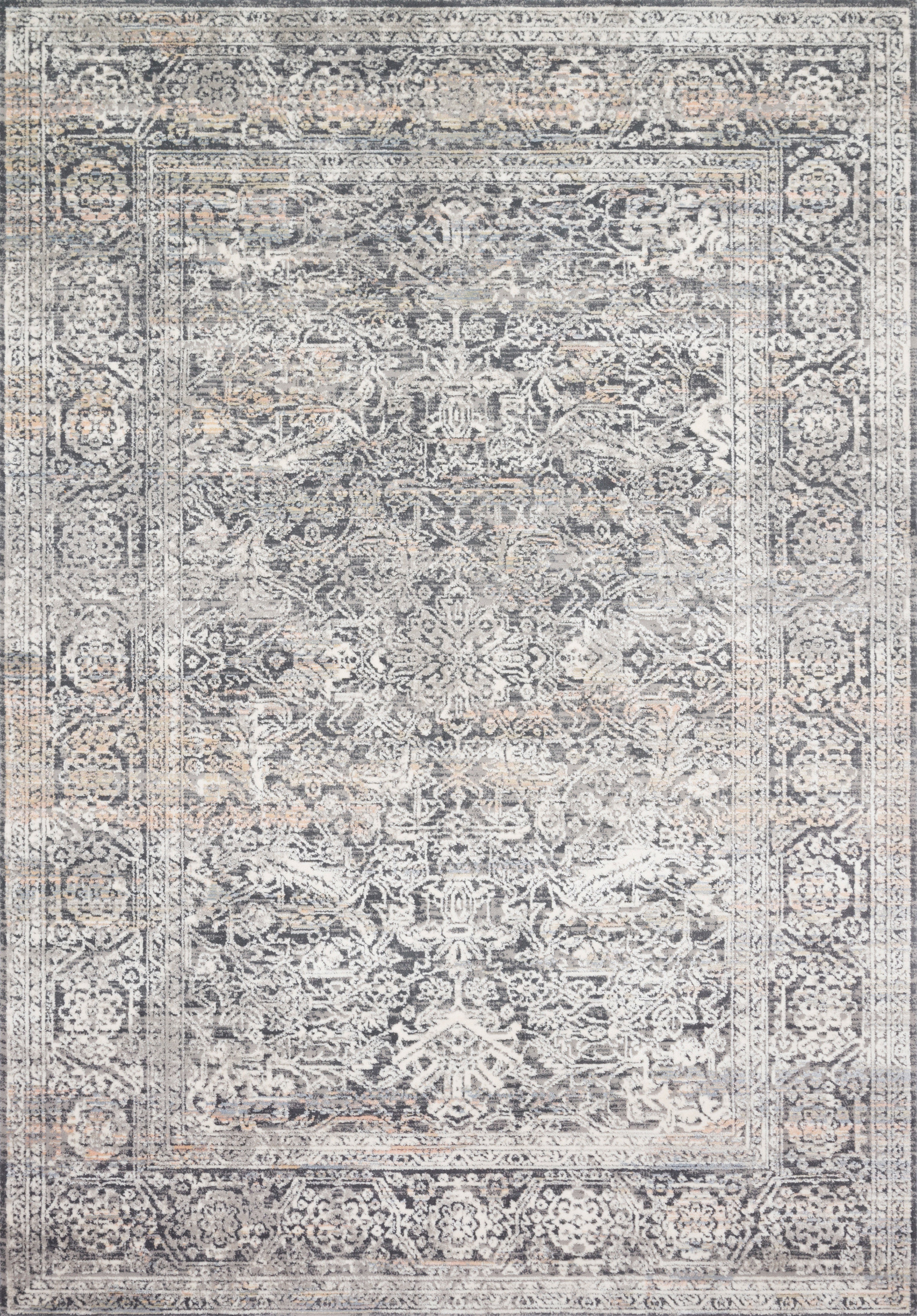 Loloi II | Lucia Collection | Steel / Ivory | LUC-03
