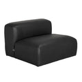 Augustus Modular Sofa | Middle | Santosa Matte Black Leather