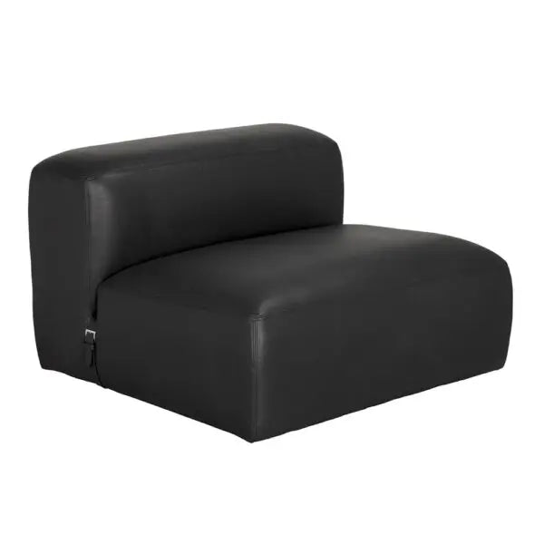 Augustus Modular Sofa | Middle | Santosa Matte Black Leather